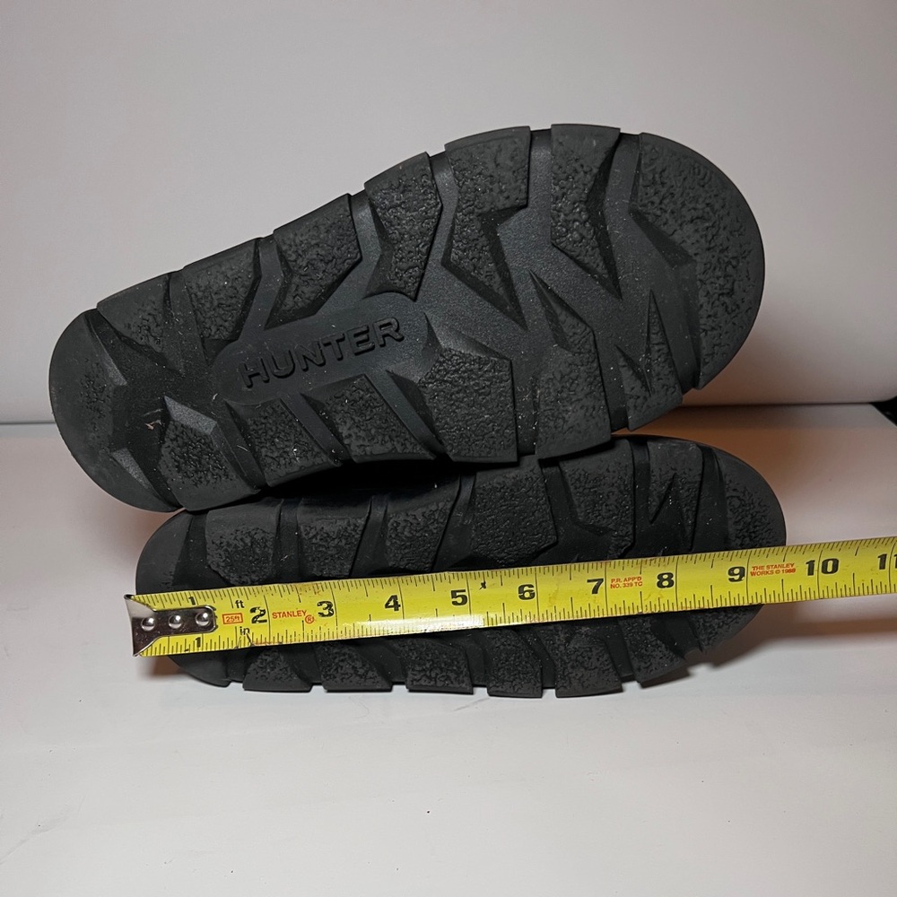 Hunter Big Kids Size Youth 4 Cozy Dark Green Olive Waterproof Insulated Bootie - Picture 5 of 7